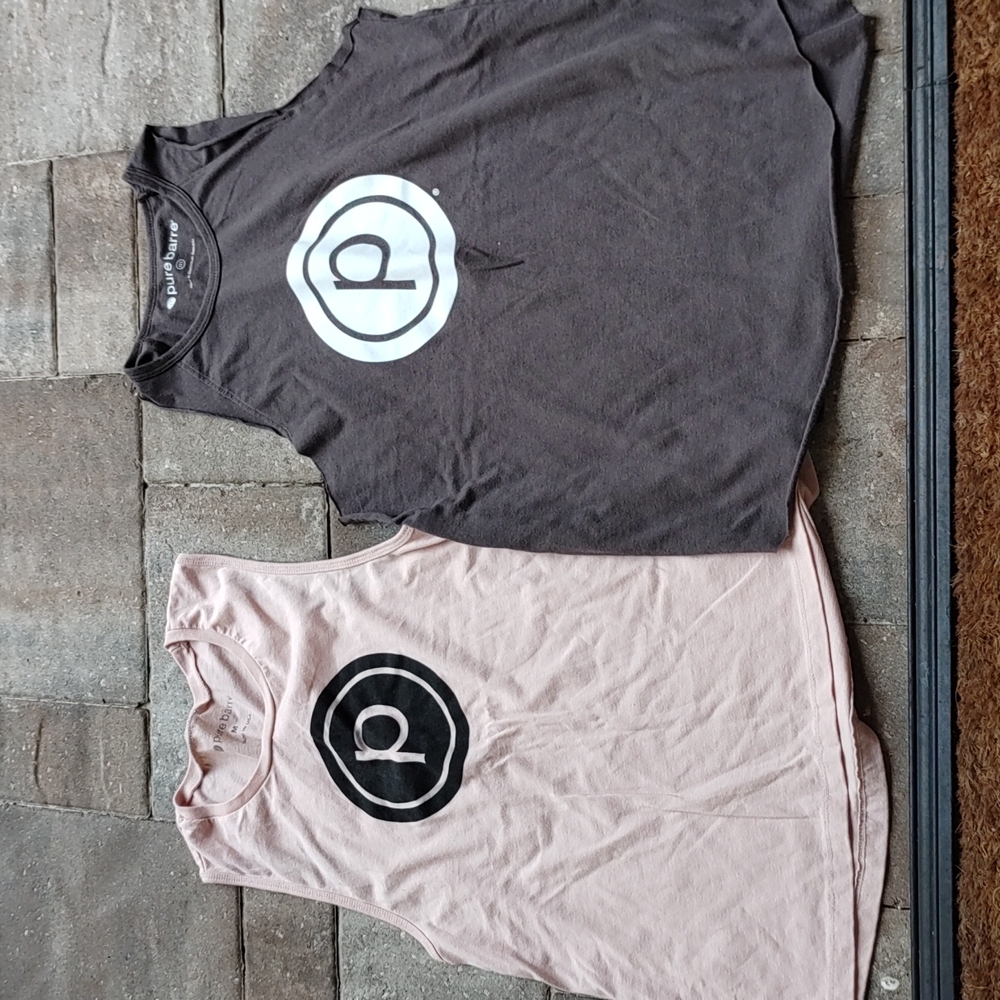 Two Pure Barre tank tops M